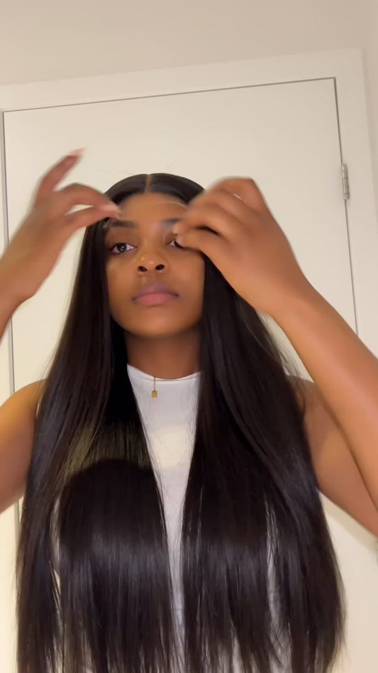 Baby thin straight hair
