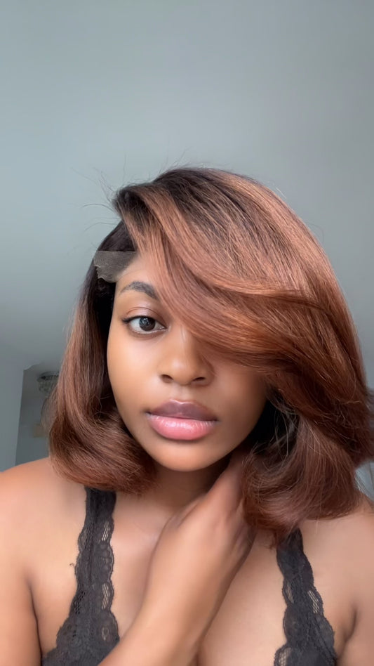 Afro Brown avec baby hair